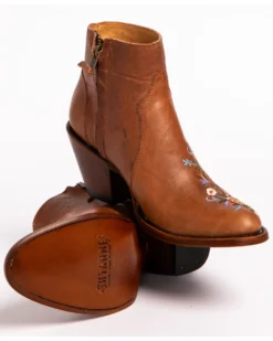 Shyanne Women's Millie Floral Embroidered Booties - Round Toe -Shyanne Store 2000222872 200 BM