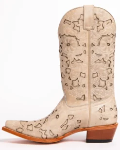 Shyanne Women's Laser Cut Western Boots - Snip Toe