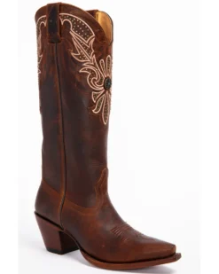 Shyanne Women's Mariel Floral Embroidered Studded Concho Western Boots - Snip Toe -Shyanne Store 2000240899 200 P1