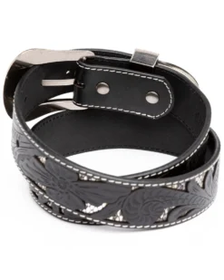 Shyanne Women's Tooled Floral Cut Out Underlay Western Belt -Shyanne Store 2000296489 001 P2