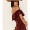 Shyanne Women's Off-Shoulder Faux Suede Dress