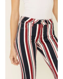 Shyanne Women's American Stripe Flare Leg Jeans -Shyanne Store 2000338347 600 P5