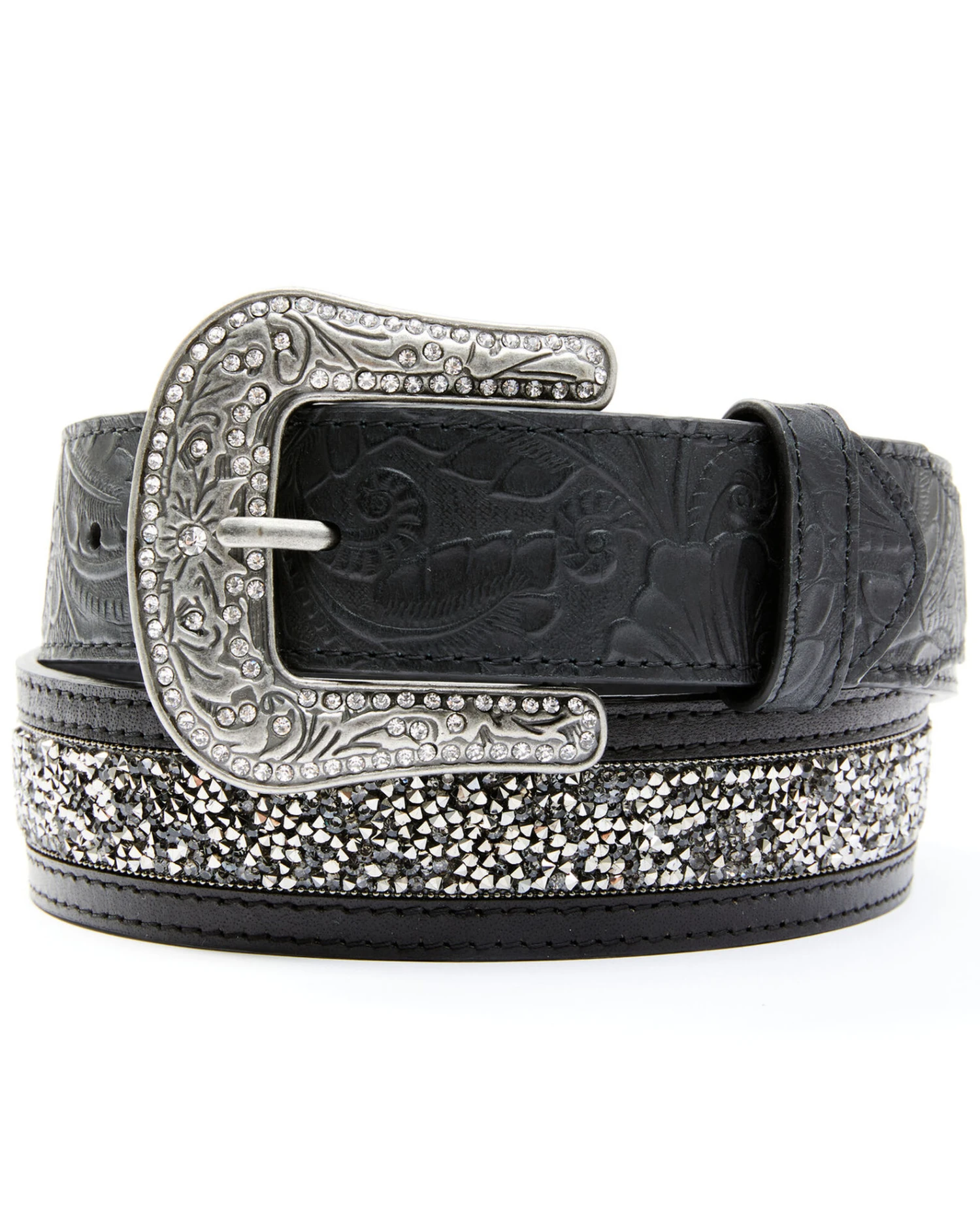 Shyanne Women's Pewter Stone Belt 2 Shyanne Women's Pewter Stone Belt - Image 2