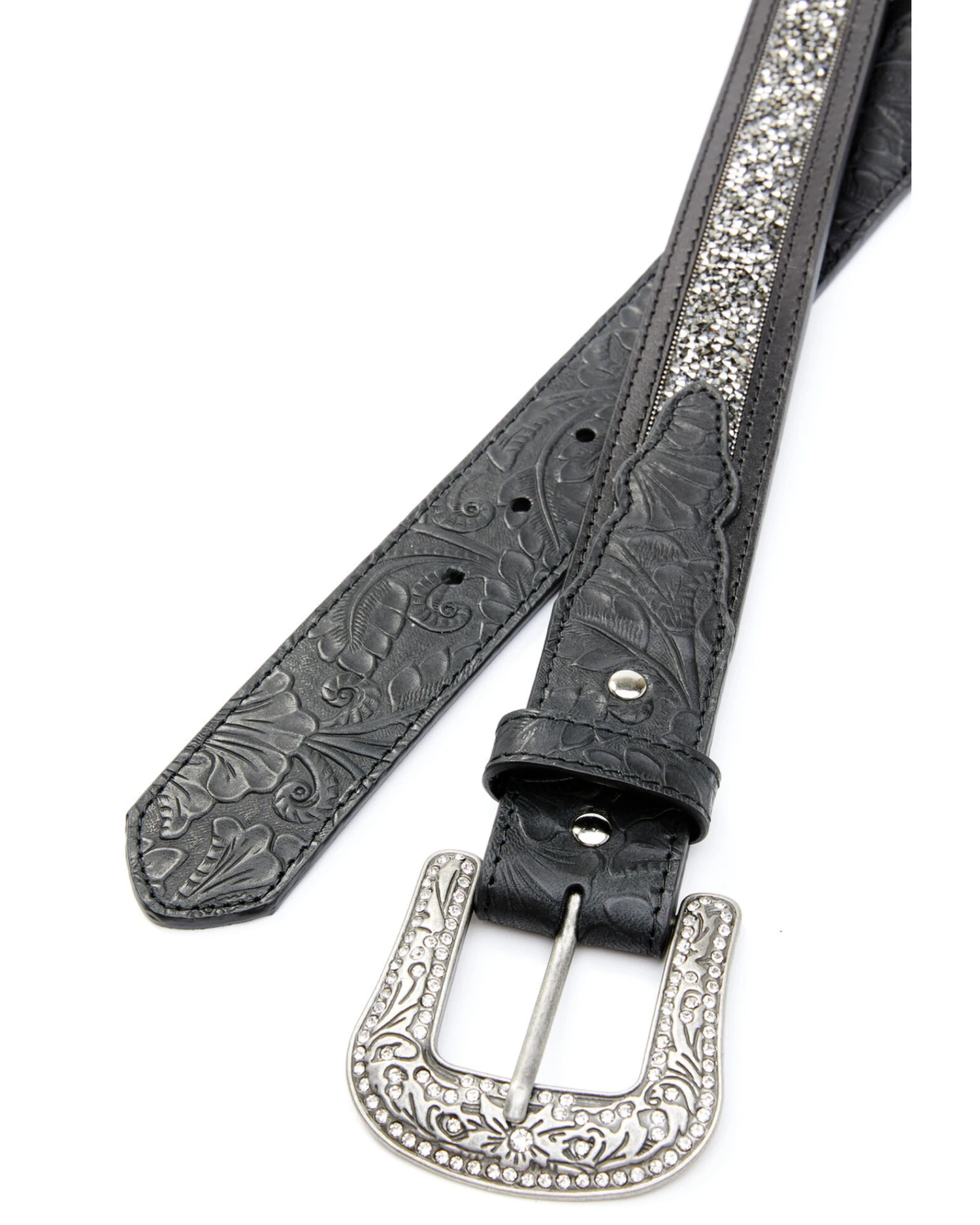 Shyanne Women's Pewter Stone Belt 1 Shyanne Women's Pewter Stone Belt