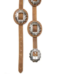 Shyanne Women's Brown Multi Studded Concho Belt -Shyanne Store 2000344103 200 P2