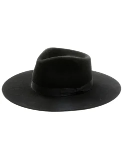 Shyanne Women's Black Wide Ribbon Wool Felt Western Hat 5 Shyanne Women's Black Wide Ribbon Wool Felt Western Hat -Shyanne Store 2000354845 001 P1