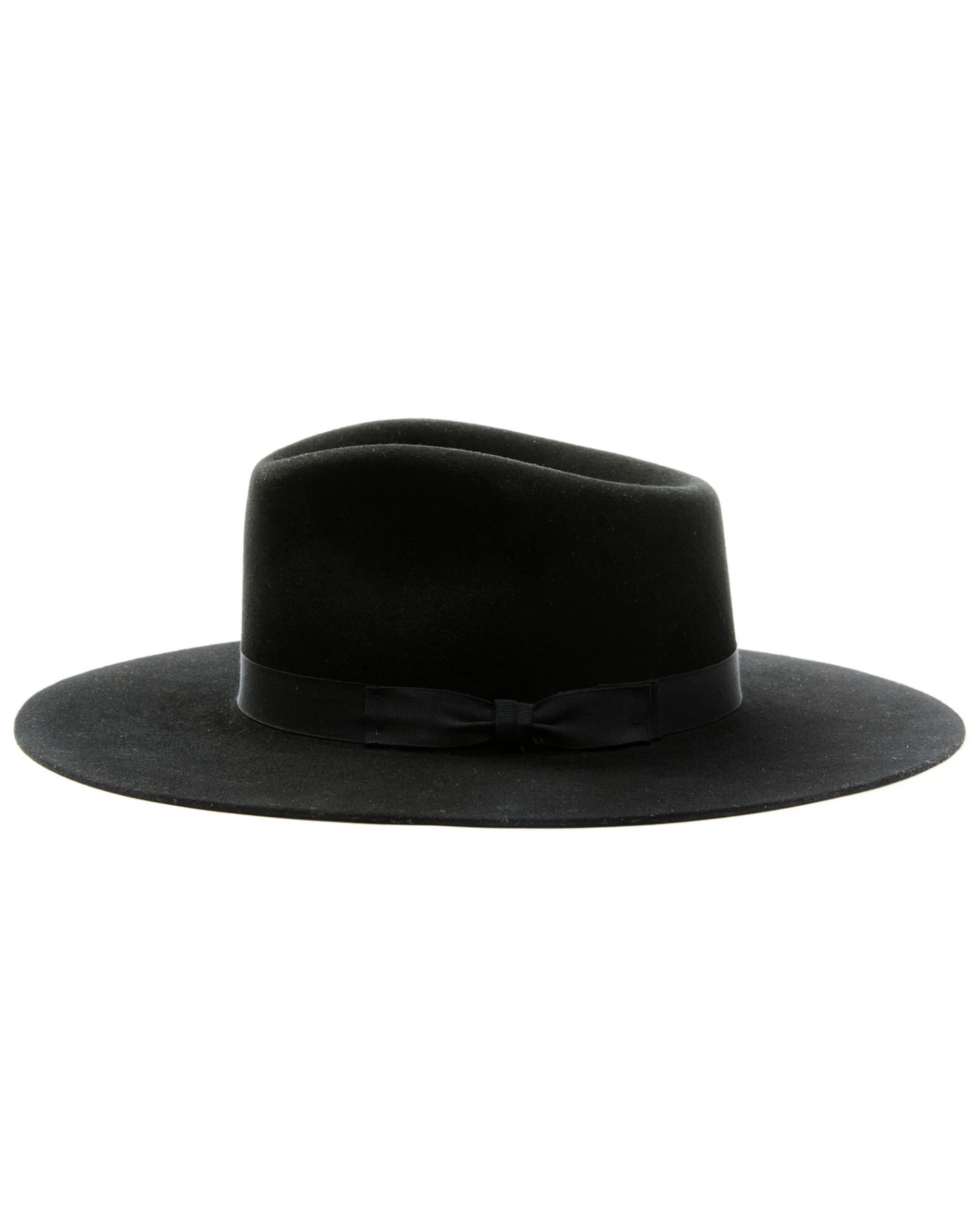 Shyanne Women's Black Wide Ribbon Wool Felt Western Hat 1 Shyanne Women's Black Wide Ribbon Wool Felt Western Hat