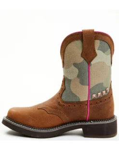 Shyanne Women's Jagger Camo Shaft Leather Western Boots - Wide Round Toe -Shyanne Store 2000359644 340 P3