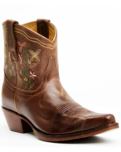 Shyanne Women's Chryssie Floral Shaft Western Fashion Booties - Snip Toe -Shyanne Store 2000359657 200 P1