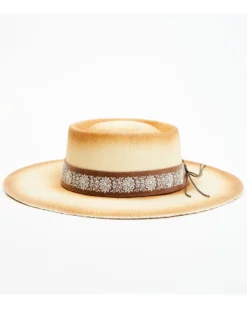 Shyanne Women's Croquette Tea Stain Telescope Straw Western Hat -Shyanne Store 2000365251 280 P3