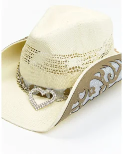 Shyanne Women's Straw Wedding Western Hat 5 Shyanne Women's Straw Wedding Western Hat -Shyanne Store 2000365689 100 P2