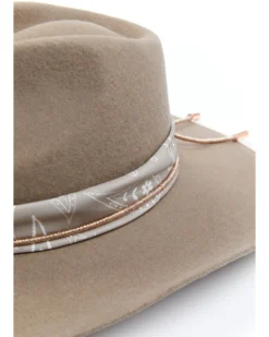 Shyanne Women's Wool Felt Paisley Bandana Western Hat