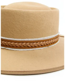 Shyanne Women's Wool Felt Braided Faux Leather Ribbon Western Hat -Shyanne Store 2000366127 280 P2