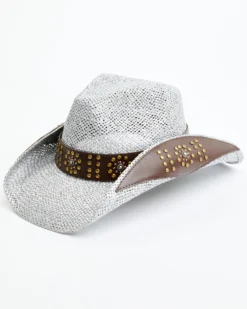 Shyanne Women's Aguilar Studded Western Straw Hat