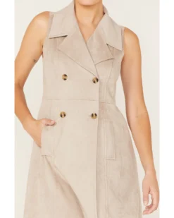 Shyanne Women's Trench Duster Vest -Shyanne Store 2000372989 251 P3