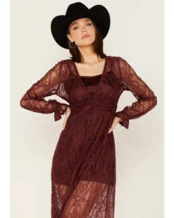 Shyanne Women's Floral Lace Duster Dress -Shyanne Store 2000373015 646 P2