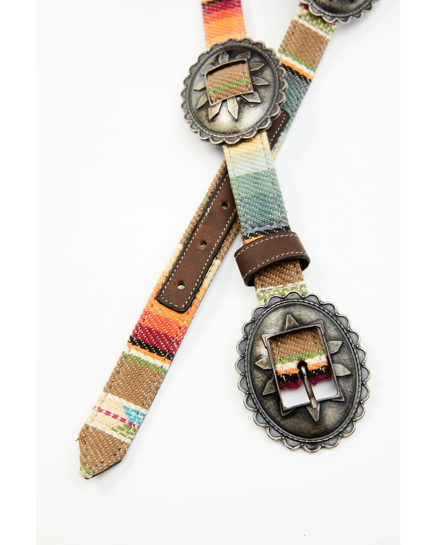 Shyanne Women's Multicolored Serape Concho Belt 2 Shyanne Women's Multicolored Serape Concho Belt - Image 2