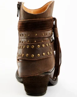 Shyanne Women's Sevilla Buckle Fringe Western Booties - Round Toe -Shyanne Store 2000374981 200 P5