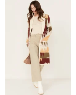 Shyanne Women's Geo Print Duster Cardigan -Shyanne Store 2000375282 103 P2