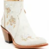 Shyanne Women's Carine Crackadela Floral Western Fashion Booties - Round Toe