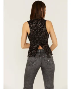 Shyanne Women's Brocade Vest 7 Shyanne Women's Brocade Vest -Shyanne Store 2000380622 001 P4