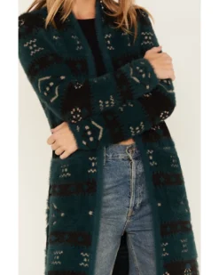 Shyanne Women's Southwestern Eyelash Knit Cardigan 6 Shyanne Women's Southwestern Eyelash Knit Cardigan -Shyanne Store 2000380658 443 P3