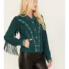 Shyanne Women's Suede Fringe Jacket