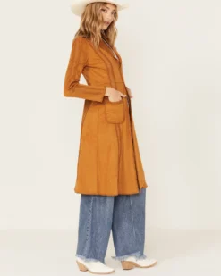 Shyanne Women's Faux Suede Crochet Duster Jacket -Shyanne Store 2000381378 255 P4