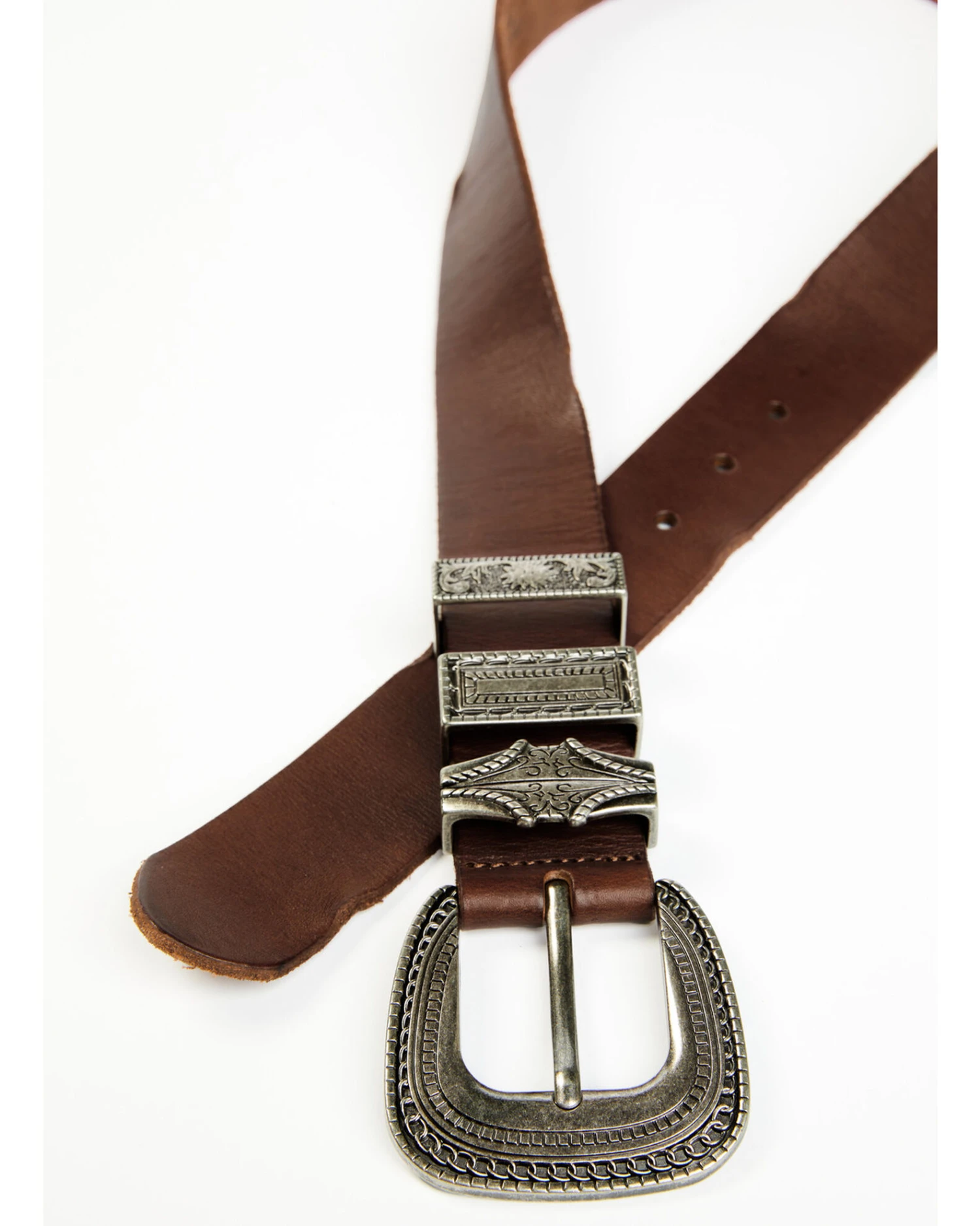 Shyanne Women's Triple Keeper Leather Belt 2 Shyanne Women's Triple Keeper Leather Belt - Image 2