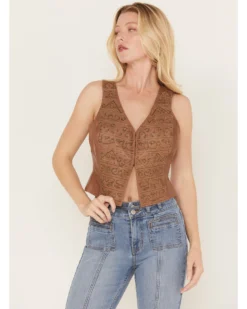 Shyanne Women's Embellished Leather Vest -Shyanne Store 2000382825 200 P1