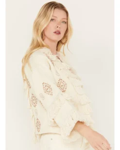 Shyanne Women's Fringe Embellished Jacket 7 Shyanne Women's Fringe Embellished Jacket -Shyanne Store 2000382826 110 P2