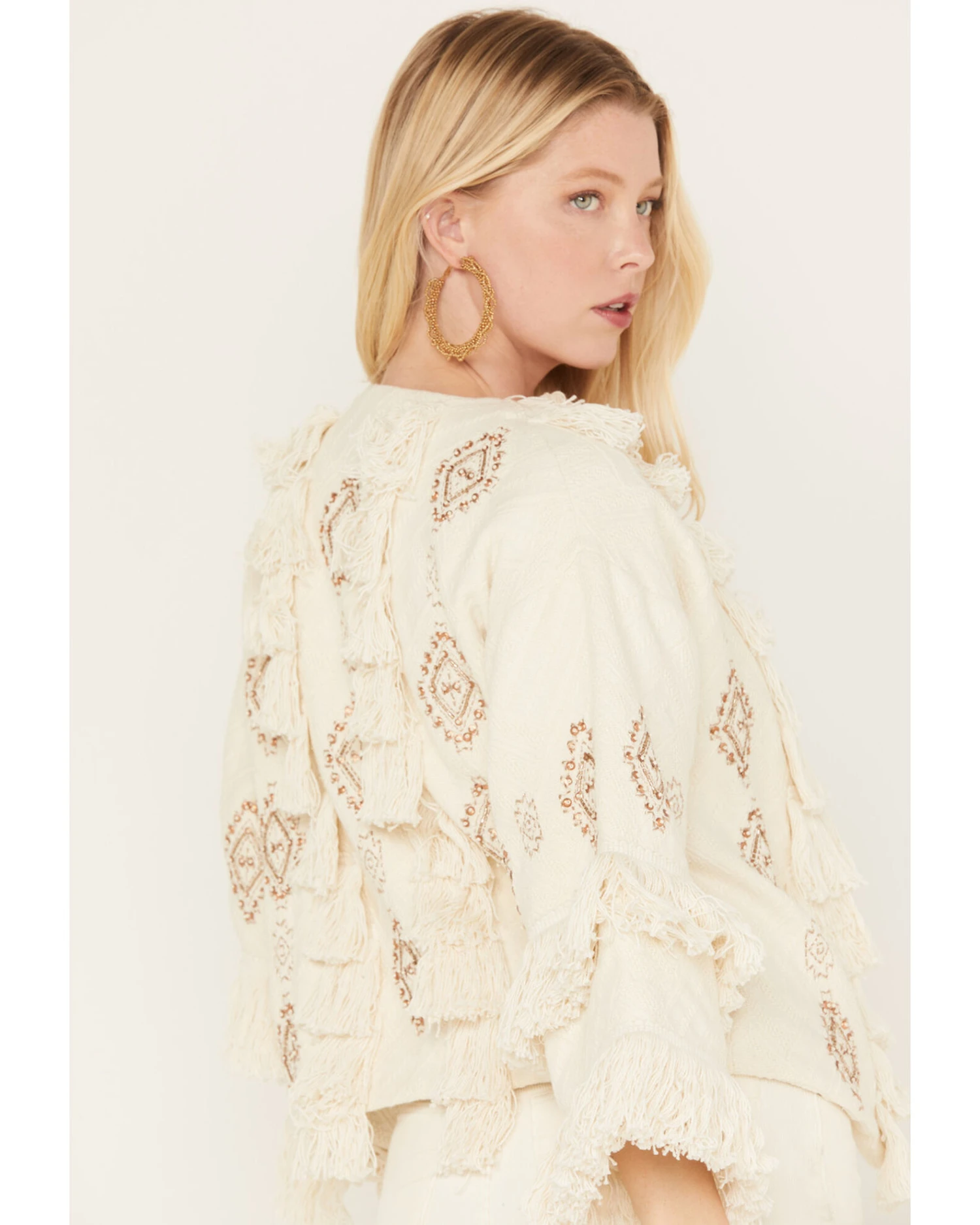 Shyanne Women's Fringe Embellished Jacket 1 Shyanne Women's Fringe Embellished Jacket