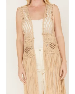 Shyanne Women's Macrame Fringe Vest -Shyanne Store 2000382831 251 P3