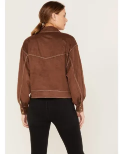 Shyanne Women's Faux Suede Trucker Jacket -Shyanne Store 2000382834 201 P4