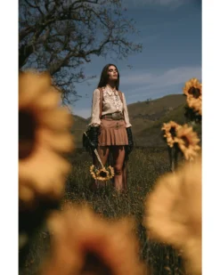 Shyanne Women's Faux Suede Ruffle Skirt -Shyanne Store 2000382837 200 P1