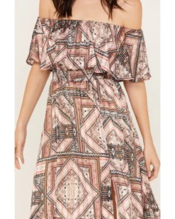 Shyanne Women's Off The Shoulder Ruffle Midi Dress -Shyanne Store 2000382840 202 P3