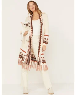 Shyanne Women's Southwestern Border Knit Maxi Cardigan -Shyanne Store 2000382848 251 P1
