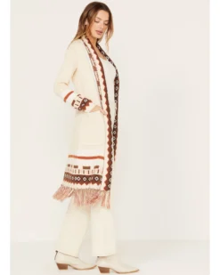 Shyanne Women's Southwestern Border Knit Maxi Cardigan -Shyanne Store 2000382848 251 P2