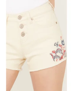 Shyanne Women's Mid Rise Americana Embroidered Shorts -Shyanne Store 2000383367 100 P2
