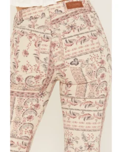 Shyanne Women's High Rise Paisley Americana Print Flare Jeans 6 Shyanne Women's High Rise Paisley Americana Print Flare Jeans -Shyanne Store 2000383713 900 P4