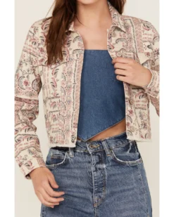 Shyanne Women's Americana Print Denim Jacket