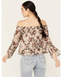 Shyanne Women's Off The Shoulder Chiffon Blouse