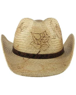 Shyanne Women's Floral Branded Straw Hat -Shyanne Store 281CJ8 22 D1