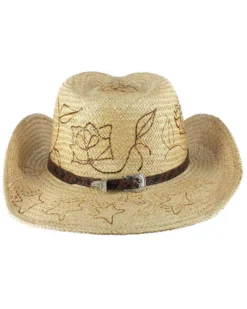 Shyanne Women's Floral Branded Straw Hat -Shyanne Store 281CJ8 22 D2