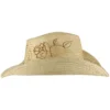 Shyanne Women's Floral Branded Straw Hat